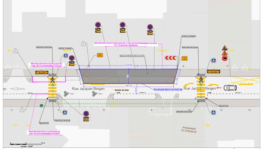 plan paris 5 rue Jacques Bingen