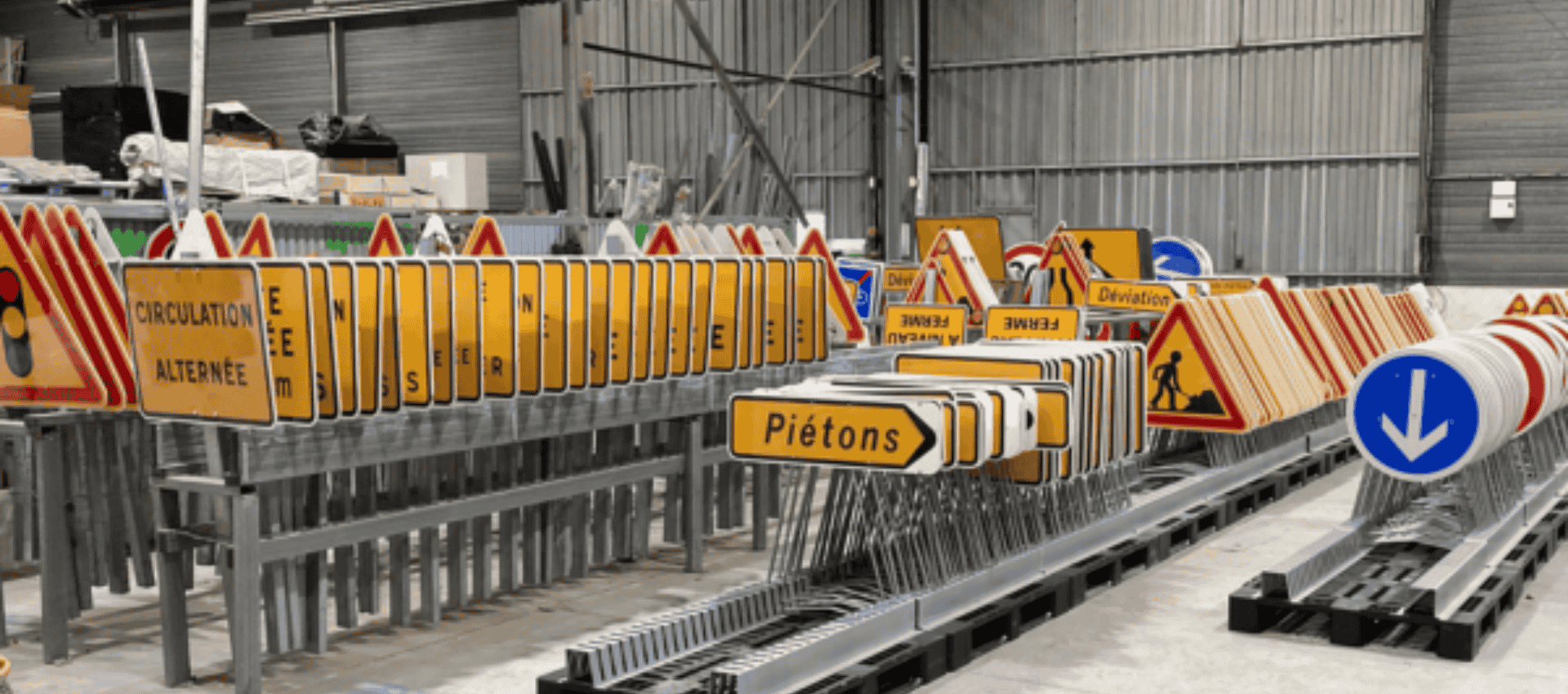 panneaux de chantier
